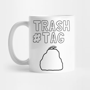 Trashtag hand draw design outline version 2 Mug